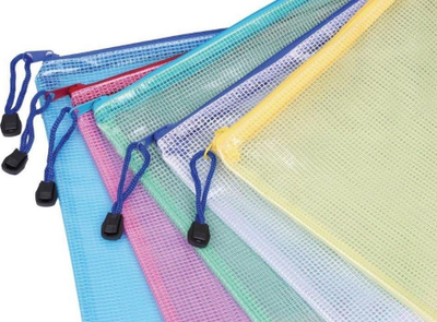 Zarf plastik Panta Plast 84572, 24 x 12 cm, me zinxhir, ngjyra të përziera
