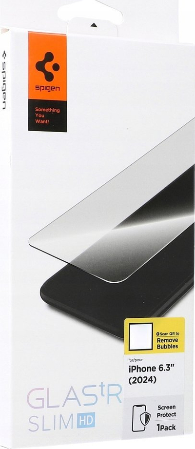 Xham mbrojtës Spigen Glas tR Slim HD, për iPhone 16 Pro, transparencë