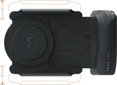 Dorezë fotografike ShiftCam ProGrip, universale për telefon, karikim pa tela 15W, e zezë