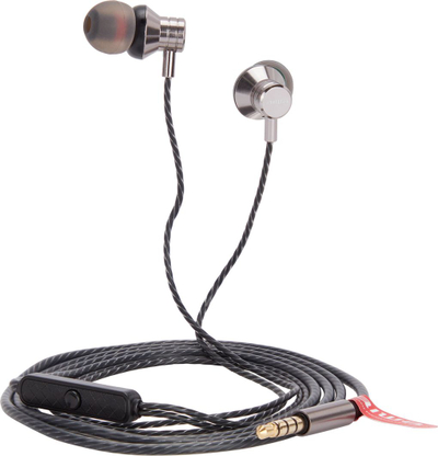 Kufje in ear Aiwa ESTM 50SL, me mikrofon, argjendti