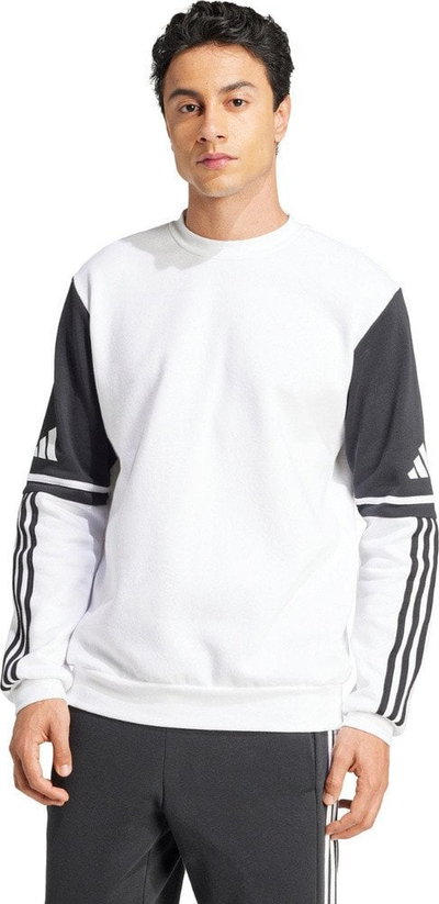 Dukse Adidas Squadra 25 Sweat Crew JD2959 për burra, pambuk, e zezë me të bardhë