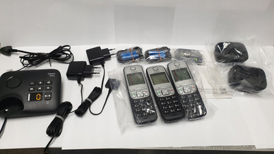 Telefon pa tel Gigaset A690A, analog DECT, me shfaqje numri, i zi