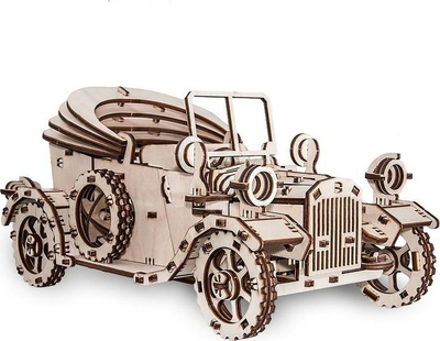 Set modelimi druri EWA Retro Car, 3D, 315 copa, ngjyrë druri natyrale