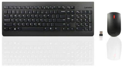 Komplet tastierë dhe maus Lenovo Essential Wireless Combo 4X30M39497, pa tela, USB, i zi