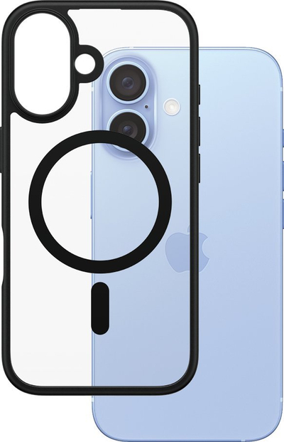 Mbulesë PanzerGlass HardCase MagSafe për iPhone 16, rezistente, e zezë