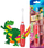 Furçë dhëmbësh sonike për fëmijë Brush-baby KidzSonic Dinosaur, 3+ vjeç, me timer 2 minuta, e kuqe