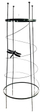 Stativ për bimë Garden Center, 28x28x120 cm, metal, i zi