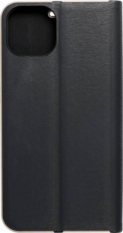 Mbrojtëse librë Luna Book Gold për iPhone 13, me kapak, e zezë