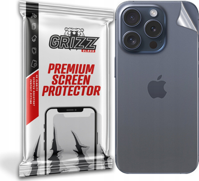 Folie mbrojtëse mbrapa GrizzProtector për Apple iPhone 15 Pro, mat