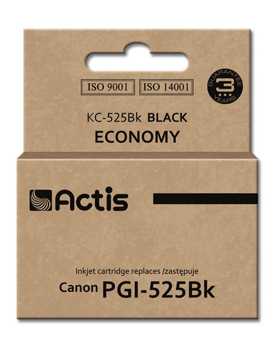 Ngjyrë për printer Actis KC-525Bk (zëvendësim për Canon PGI-525GBK), 20 ml, e zezë