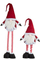 Figurinë dekorative Saska Christmas Gnome, 75cm, këmbë teleskopike, e kuqe