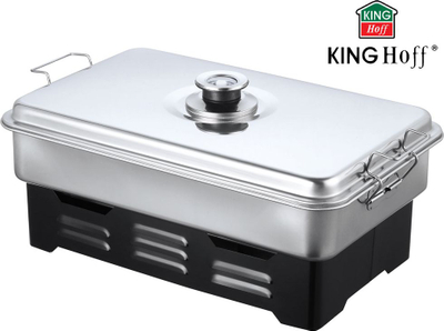 Tymosëse me xhel KingHoff KH-1180, çelik inox, 42 x 27 cm, argjendtë