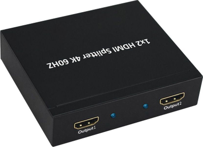 Ndarës HDMI Secomp VALUE 2x, 4K 60Hz, për tavolinë, i zi