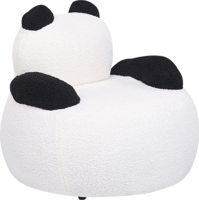 Karrige për fëmijë Beliani VIBY Panda, boucle, dizajn panda, e bardhë
