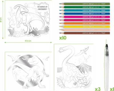 Set akuarele Maped Helix USA Aqua'Art, 10 stilolapsa, kuti metalike