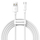 Kabllo USB Baseus Simple Wisdom BSU2080, USB A në microUSB, 1.5 m, e bardhë