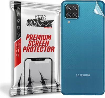 Folie mbrojtëse mbrapa GrizzGlass për Samsung Galaxy A12, e butë, e tejdukshme