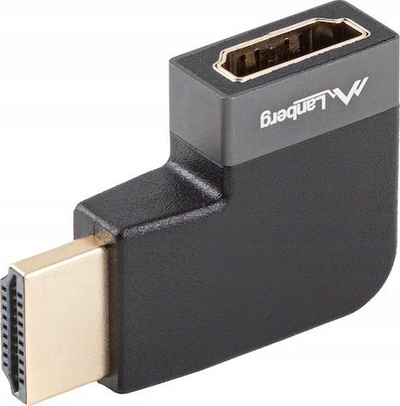 Adapter HDMI Lanberg 2.1, 8K, me kënd 90°, i zi