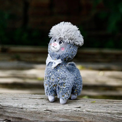 Lodër pelushi INNOGIO Alpaca Soft, 30 cm, gri