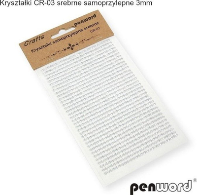 Kristale vetëngjitëse Penword CR-03, 3 mm, argjend