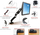 Mbajtës për monitor Art Desk L-11GD LCD/LED, 13 "- 27 ", i zi (RAMART L-11GD)
