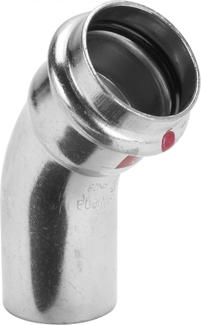 Bërryl tubi Viega Prestabo 1126.1, 35mm, 45°, çelik i galvanizuar