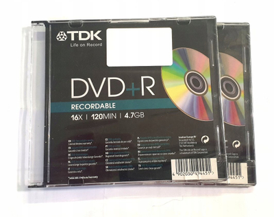 Disk DVD+R TDK Lightscribe, 4.7GB, 16x, transparent