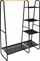 Rafth rrobash Artemis, me 4 rafte, 101.5x39x150 cm, i zi