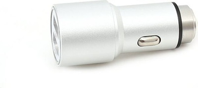 Karikues makine Omega, USB, 2.1A, metalik argjendtë