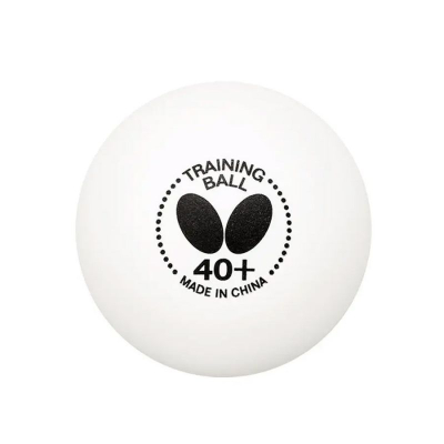 Top ping pongu Butterfly Training Ball 85137, set 6 copë, e bardhë