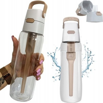 Shishe uji Dafi me filtër dhe pipëz, 700 ml, cappuccino