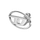 Vathë Diesel Fashion Steel Single Earring DX1502040, 1 copë, i argjendtë