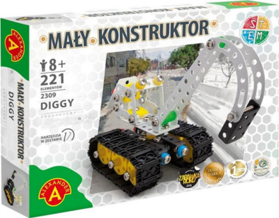 Set ndërtues Alexander the Little Constructor Diggy, 221 copë, 8+, metalik