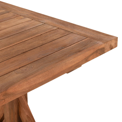 Tavolinë ngrënieje këmbë kryq 240x100x75Hcm (HM5964)