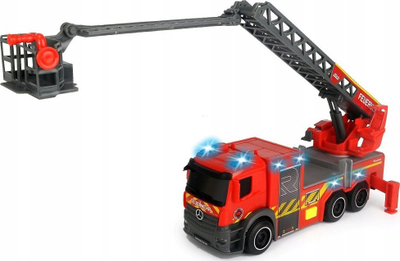 Играчка камион противпожарно возило Dickie SOS Fire Truck Rosenbauer, 23 cm, со светла и звуци, црвен