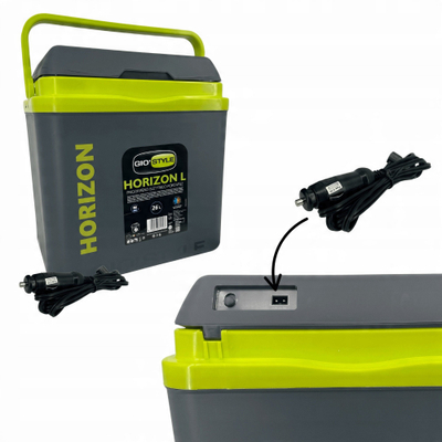 Frigorifer portabel Horizon 26L, 12V, për ftohje edhe ngrohje, gri