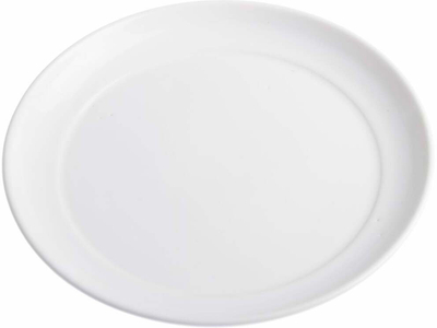 Pjatë qeramike pa markë, 25 cm, set 6 copë, e bardhë