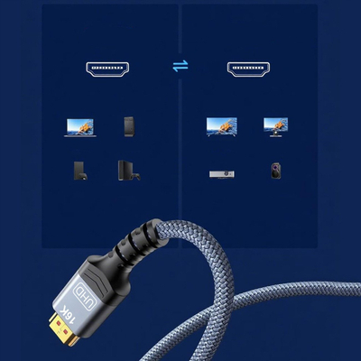 Kabllo Wozinsky WPS-16AYL3S DisplayPort 2.1, 3m, 80 Gb/s, e zezë