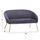 Sofa Kate 2-ulëse (HM8548.01), gri