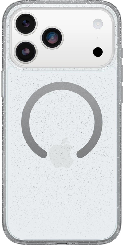 Kapak telefoni OtterBox Symmetry Clear MagSafe Camera Control për iPhone 17 Pro Max, transparent, Stardust