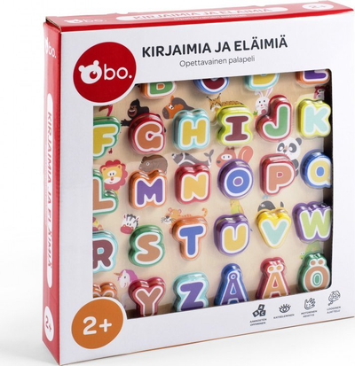 Puzzle druri bo “Alphabet and Animals”, 29 shkronja, edukativ, shumëngjyrësh
