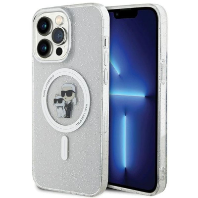 Kapak telefoni Karl Lagerfeld KLHMP15XHGKCNOT, iPhone 15 Pro Max 6.7", MagSafe, transparent
