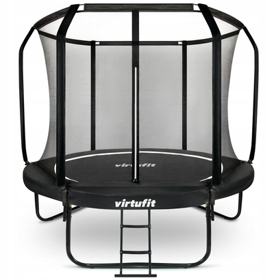 Trampolinë VirtuFit Premium VF06003-305, 305 cm, me rrjetë sigurie, jeshile
