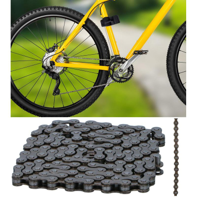 Zinxhir biçiklete MTB Bicycle Gear, 6 marshe, 116 hallka, gri