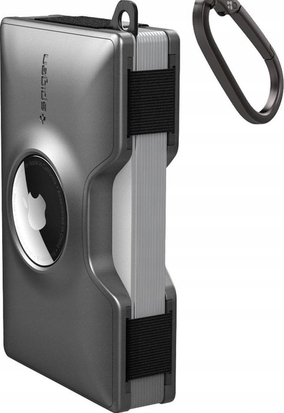 Portofol për karta Spigen Wallet S, RFID, hapësirë për AirTag, gri