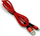 Kabllo USB Denmen DM-29354, USB A në microUSB, 1 m, e kuqe