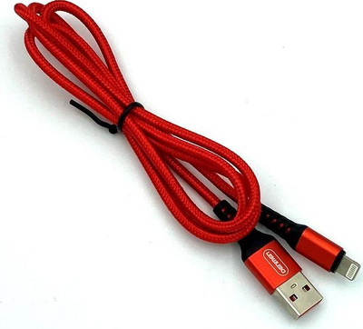 Kabllo USB Denmen DM-29354, USB A në microUSB, 1 m, e kuqe