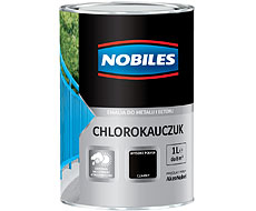 Bojë klorur gome Nobiles Chlorinated Rubber, 1L, e kuqe e çelur