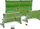 Set porte futbolli Master Football Goal 2 in 1, PVC, me top, e bardhë
