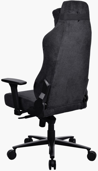 Karrige lojrash Arozzi Vernazza SoftFabric, ergonomike, e zezë